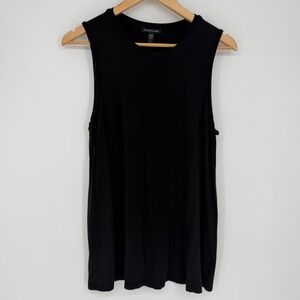 Eileen Fisher Tunic Top Black Tencel Lyocell Quiet Luxury Old Money Staple